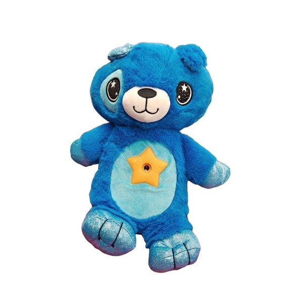 Star Belly Dream Lites Blue Bear Plush Stuffed Animal Night Light Toy - Picture 1 of 1